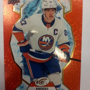 2020-2021 Upper Deck Ice Orange Sparkle Anders Lee