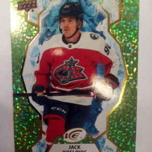2020-2021 Upper Deck Ice Green Sparkle Jack Roslovic