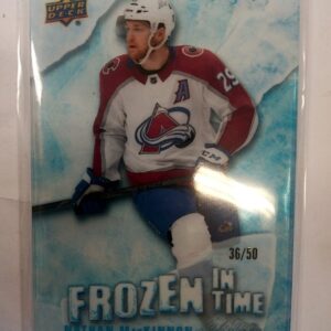 2022-2023 Upper Deck Trilogy Frozen In Time Nathan MacKinnon /50