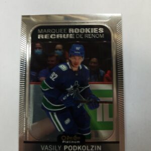 2021-22 O-Pee-Chee platinum Marquee Rookies recrue de renom Vasily Podkolzin
