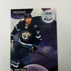 2022-2023 UD synergy light up the night rookie Dylan Samberg x/899