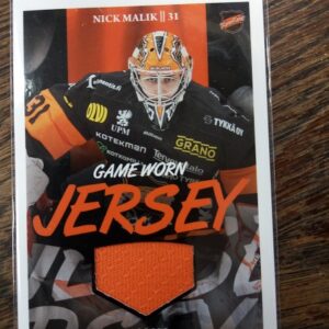 2022-23 sm-liiga game worn jersey Nick Malik