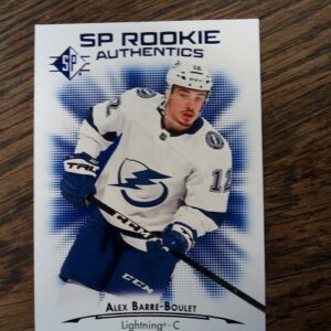 2021-22 UD sp hockey rookie authenticks Alex Barre-Boulet
