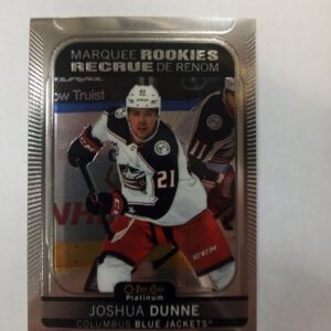 2021-22 O-Pee-Chee platinum marqueen rookies recrue de renom Joshua Dunne