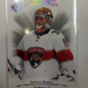 2021-2022 Upper Deck SP Rookie Authentics Silver Spencer Knight /599