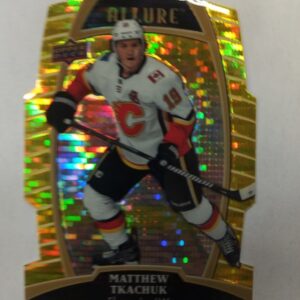 2019-20 UD Allure yellow taxi Matthew Tkachuk