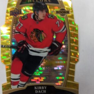 2019-20 UD Allure yellow taxi rookie Kirby Dach