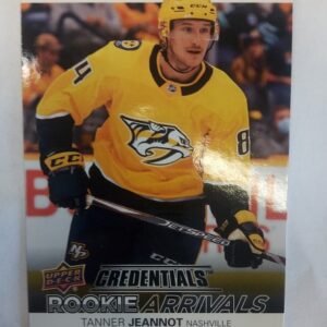 2021-2022 Upper Deck Credentials Rookie Arrivals Tanner Jeannot