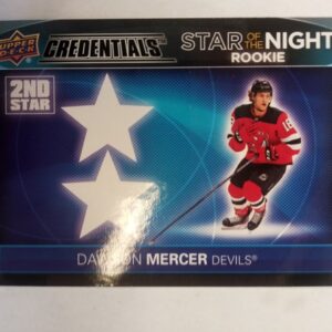 2021-2022 Upper Deck Credentials Star of the Night Dawson Mercer
