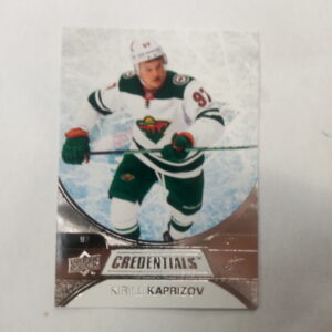 2021-2022 Upper Deck Credentials Kirill Kaprizov
