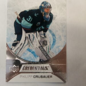 2021-2022 Upper Deck Credentials Philippp Grubauer
