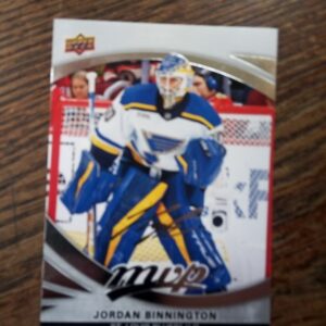 2023-24 UD MVP signature Jordan Binnington
