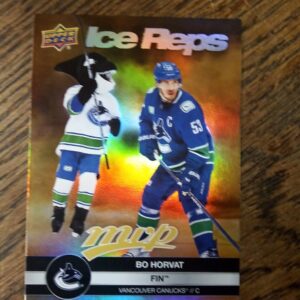 2023-24 UD MVP ice reps gold Bo Horvat