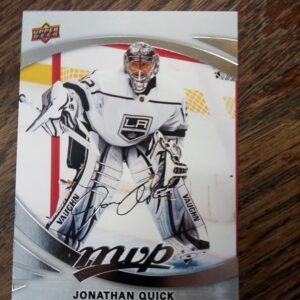 2023-24 UD MVP Jonathan Quick signature