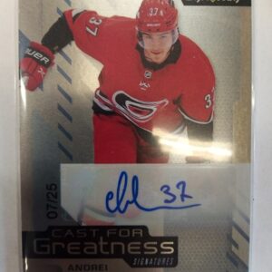 2021-2022 Upper Deck Synergy Cast For Greatness Signatures Andrei Svechnikov /25