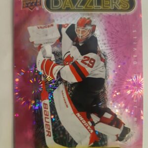2021-22 Upper Deck Series 2 Dazzlers Purple MacKenzie Blackwood