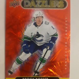 2021-22 Upper Deck Series 1 Dazzlers Red Brock Boeser