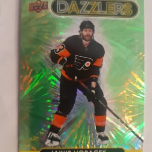 2021-22 Upper Deck Series 1 Dazzlers Green Jakub Voracek