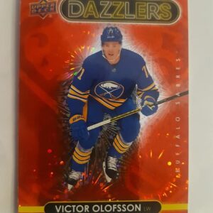 2021-22 Upper Deck Series 2 Dazzlers Red Victor Olofsson