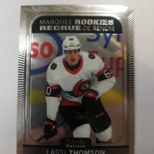 2021-22 OPC platinum marquee rookies recrue de renom Lassi Thomson