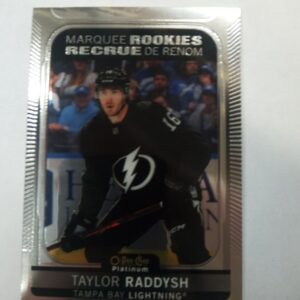 2021-22 OPC platinum marquee rookies recrue de renom Taylor Raddysh