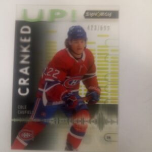 2022-23 UD synergy cranked up Cole Caufield