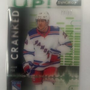 2022-23 UD synergy cranked up Adam Fox x/65