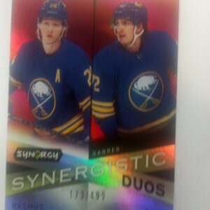 2022-23 UD synergy synergistic duos Rasmus Dahlin- Tage Thompson