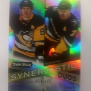 2022-23 UD synergy synergist duos Sidney Crosby Evgeni Malkin
