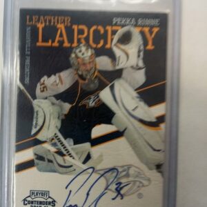 2011 panini leather signatures Pekka Rinne