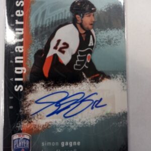 2007-08 UD be player signatures Simon Gagne