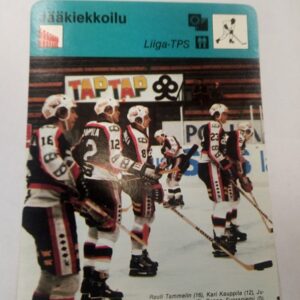 1979 Concert Hall jääkiekkoilu liiga tps rauli Tammelin 16, Kari Kauppila 12, juhani Tamminen 8, Seppo Suoraniemi 5, Jarmo Koivunen, Kalevi Aho 27