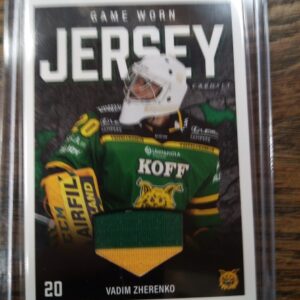 2021-22 sm-liiga game worn jersey Vadim Zherenko