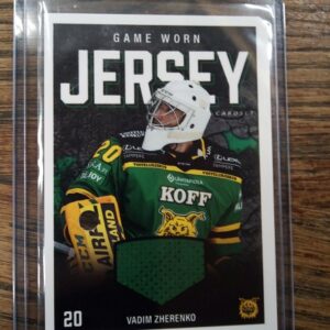 2021-22 sm-liiga game worn jersey Vadim Zherenko redeptio