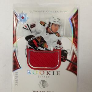 2021-22 UD ultimate collection rookie Waytt Kalynuk red jersey