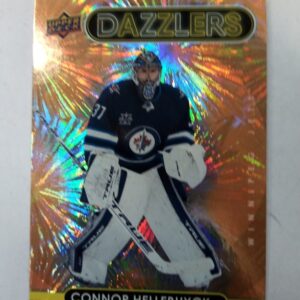 2021-22 UD series 1 dazzlers orange Connor Hellebuyck