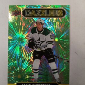 2021-22 UD series 1 dazzlers green Jason Robertson