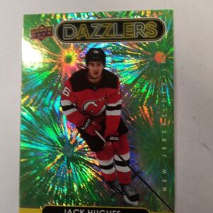 2021-22 UD series 1 dazzlers green Jack Hughes