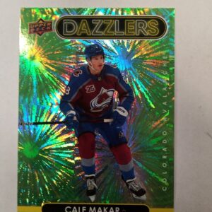 2021-22 UD series 1 dazzlers green Cale Makar