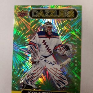 2021-22 UD series 1 dazzlers green Igor Shesterkin
