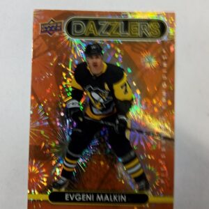 2021-22 UD series 1 dazzlers orange Evgeni Malkin