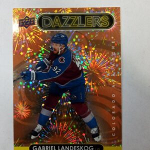 2021-22 UD series 1 dazzlers orange Gabriel Landeskog