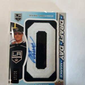 2020-21 Upper Deck game used draft day marks Alex Turcotte x/35