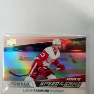 2021-22 UD credentials rookie speed of the game Lucas Raymond