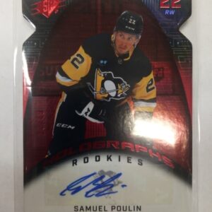 2022-2023 Upper Deck SP X Holographs Rookies Signature Samuel Poulin /49