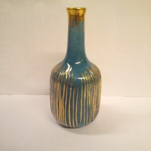 Pieni maljakko, turkoosi/kulta (K)