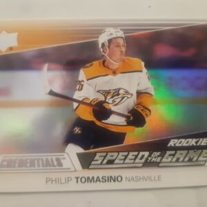 2021-22 Upper Deck Credentials Speed of the Game Rookie Philip Tomasino