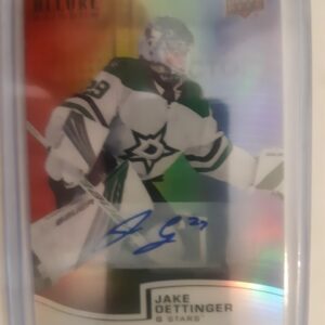 2022-23 Upper Deck Allure Full Rainbow Auto Jake Oettinger