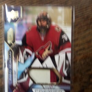 2021-22 UD premier rookie Karel Vejmelka patch x/49