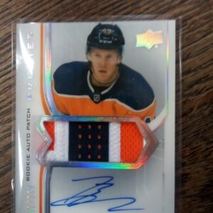2021-22 UD premier rookie auto patch signature Tyler Benson